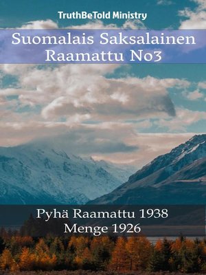 cover image of Suomalais Saksalainen Raamattu No3